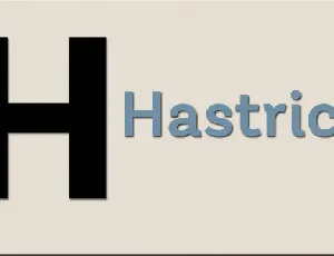 Hastrico DT Family font