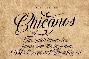 Chicanos font