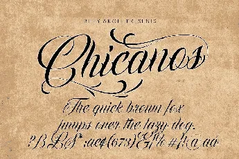 Chicanos font