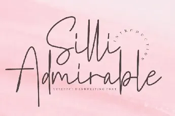 Silli Admirable Handwritten font