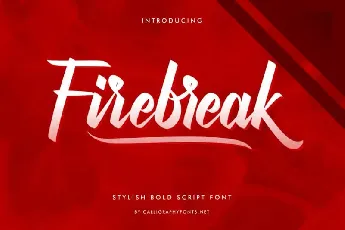 Firebreak Calligraphy font