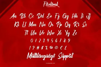 Firebreak Calligraphy font