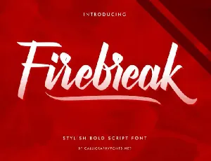 Firebreak Calligraphy font