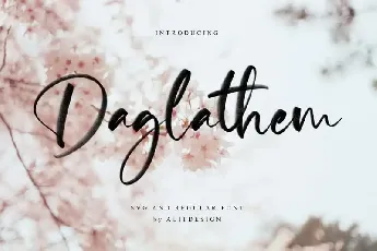 Daglathem Brush font