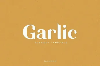 Garlic Elegant font