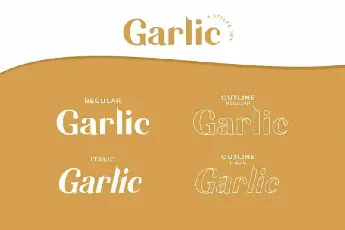 Garlic Elegant font