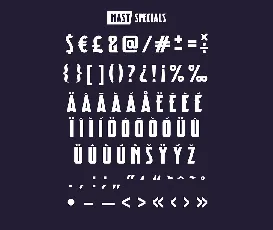 Mast Typeface font