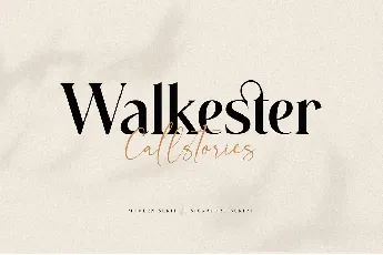 Walkester font