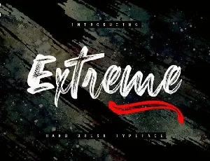 Extreme – Brush font