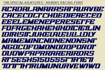 Heroes Racing font