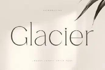 Glacier font