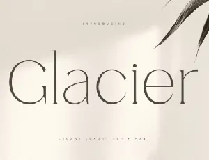 Glacier font