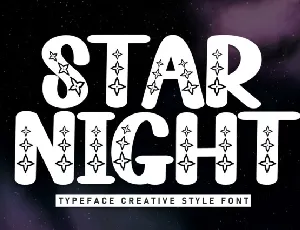 Star Night Display font