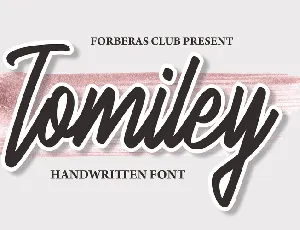 Tomiley font