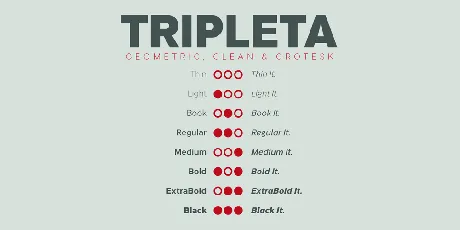 Tripleta font