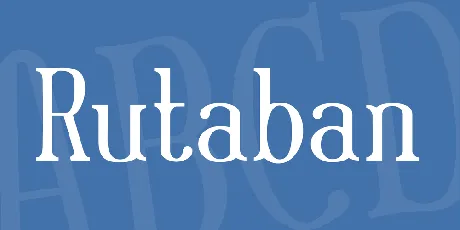 Rutaban font