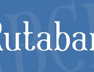 Rutaban font