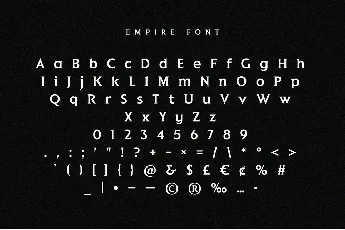 Empire font