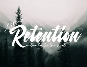 Retention font