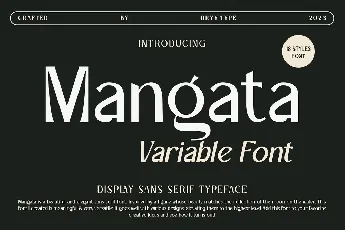 Mangata font