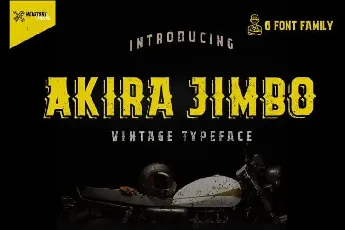 Akira Jimbo Display font