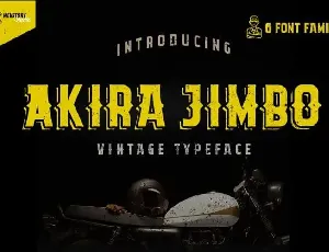 Akira Jimbo Display font