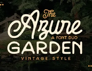 Azure Garden font