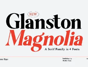 Glanston Magnolia font