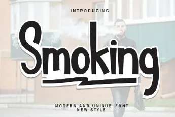 Smoking Display font