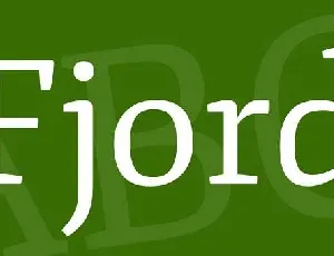 Fjord One font