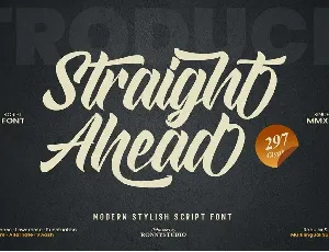 Straight Ahead font