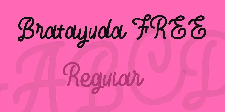 Bratayuda FREE font