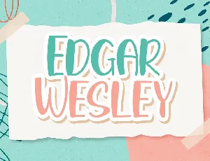 Edgar Wesley font