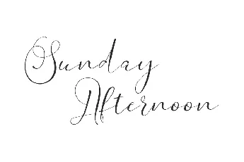 Sunday A Demo font