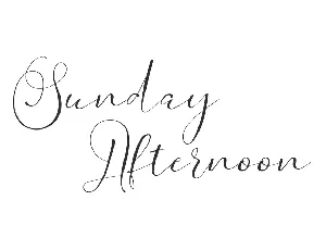 Sunday A Demo font