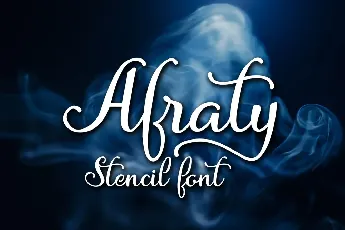 Afraty Stencil font