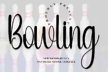 Bowling Typeface font