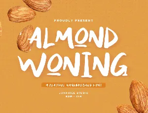 Almond Woning font