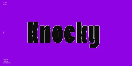 Knocky font