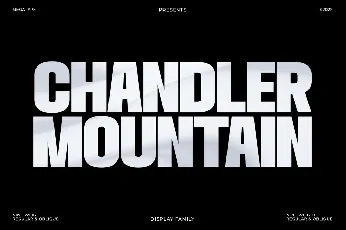 Chandler Mountain font