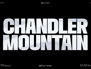 Chandler Mountain font