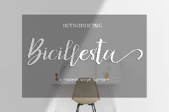 Bicillesta Calligraphy font