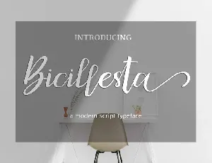 Bicillesta Calligraphy font