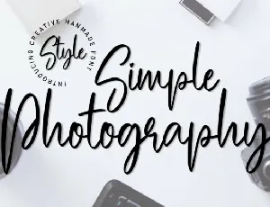 Simple Photography Script font