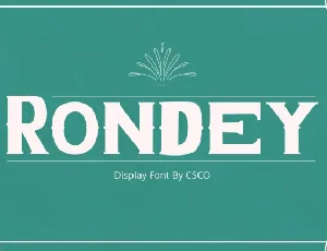 Rondey font