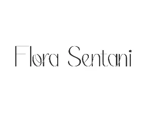Flora Sentani Demo font