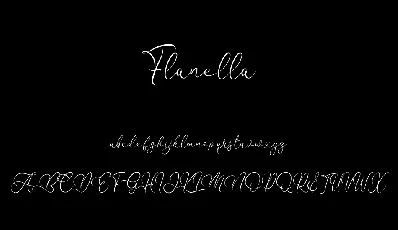 Flanella font