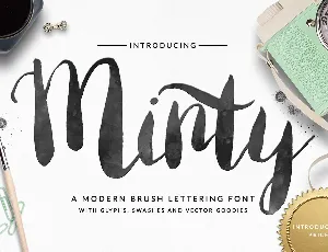 Minty Brush Free font