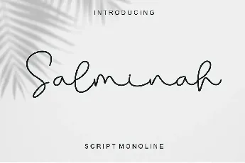 Salminah - Personal Use font