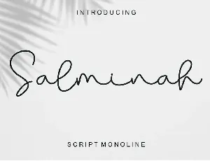 Salminah - Personal Use font